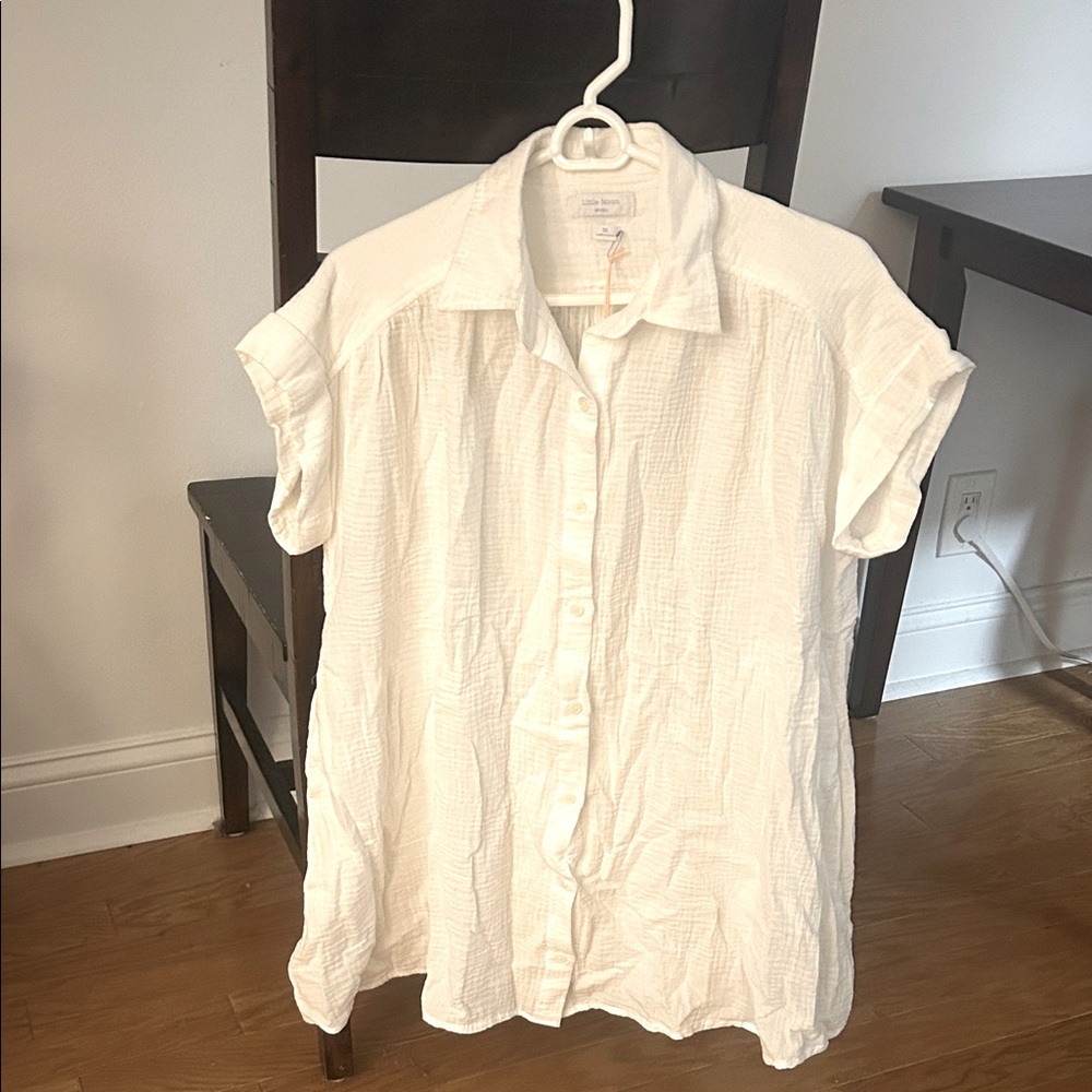 Aritzia lakehouse shirt dress in white - XS - brand new